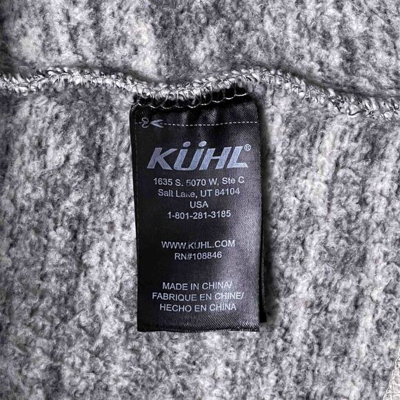 KUHL Women’s Gray Marled Quarter Zip Fleece Pullover – Size M - Picture 6 of 10